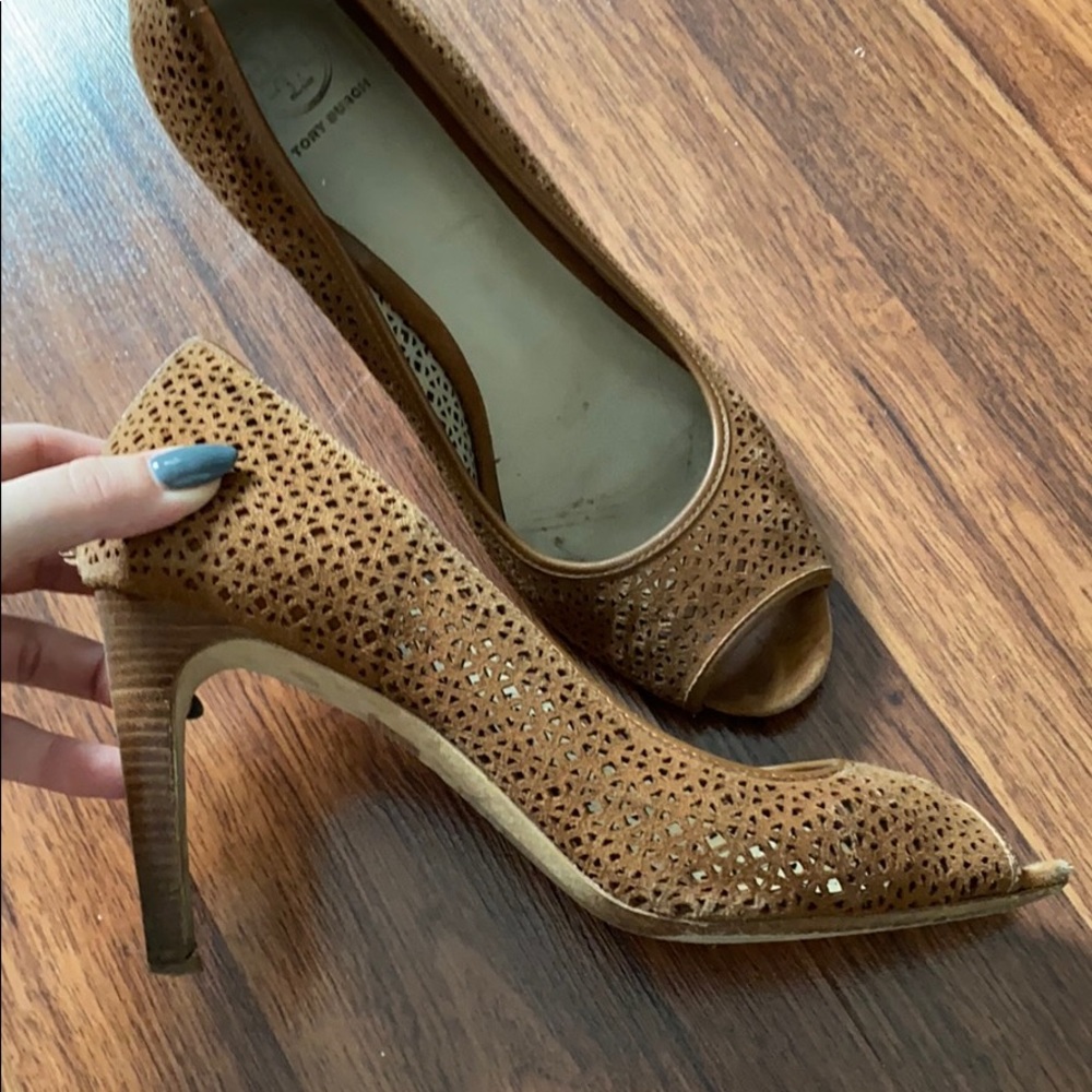 Tory Burch suede heels size 9